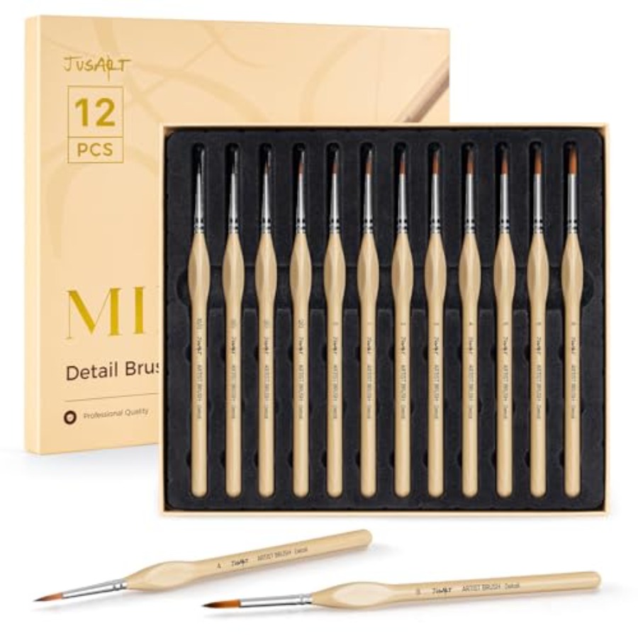 Detailing Brush Set - Detail Paint Brushes Set, 12 PCS