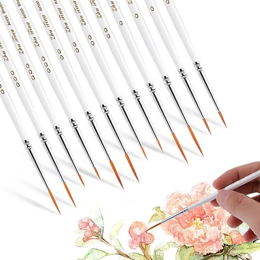 Detailing Brush Set - 12Pcs Fine Paint Brushes, Detail Paint