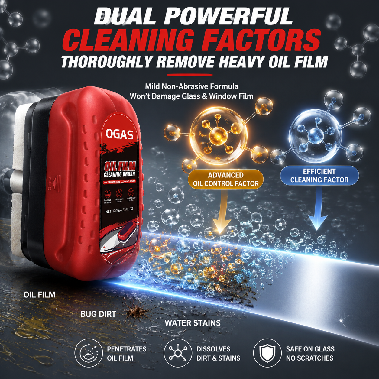 Car Glass Oil Film Cleaning Br - Leather Cleaner Interior บทวิจารณ์และราคา