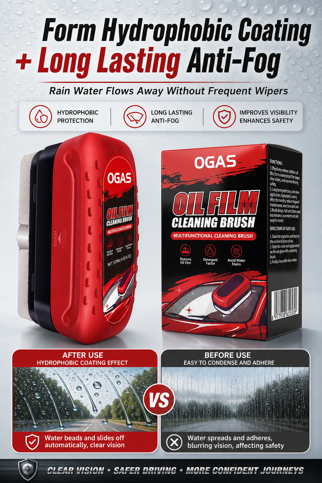 Car Glass Oil Film Cleaning Br - Leather Cleaner Interior บทวิจารณ์และราคา