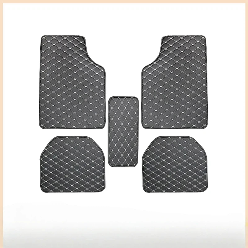 Car Floor Mats 5Pcs PU Leather - Leather Cleaner Interior บทวิจารณ์และราคา