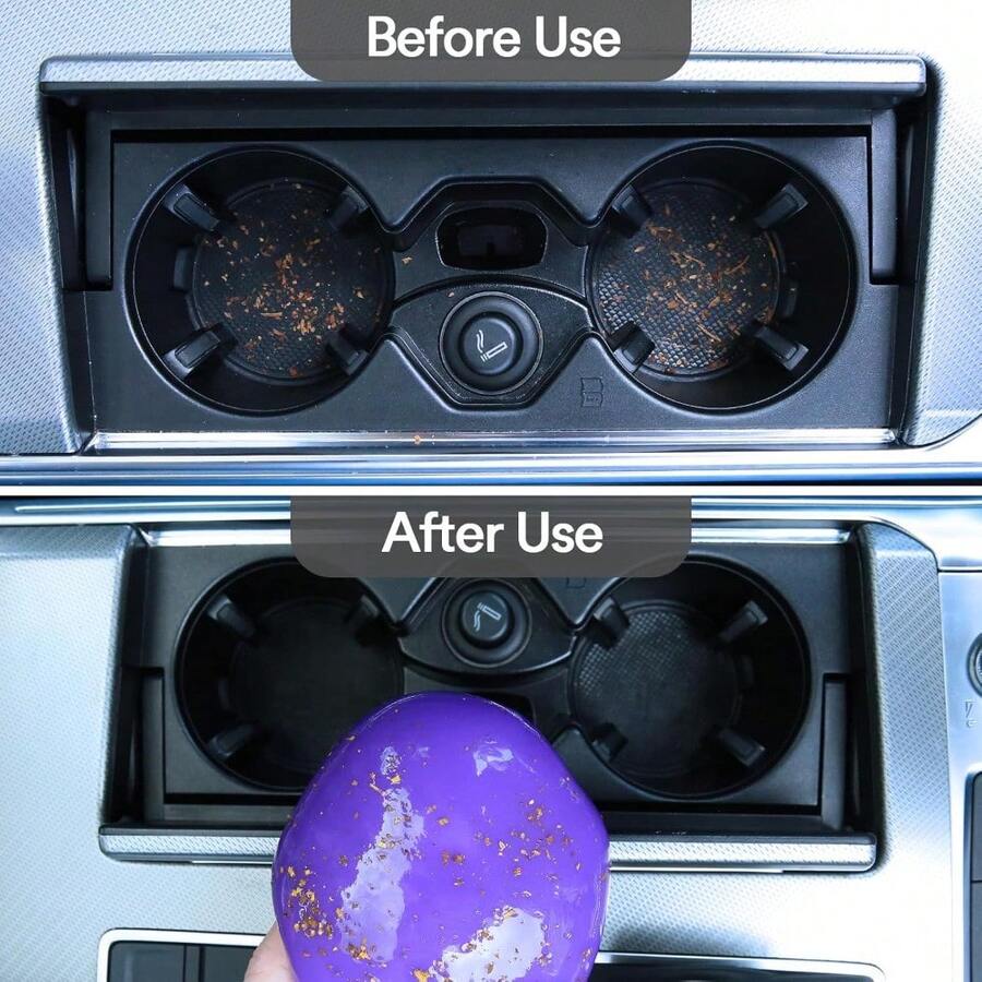 Purple Car Cleaning Gel Putty, - Dirt Brush Interior บทวิจารณ์และราคา
