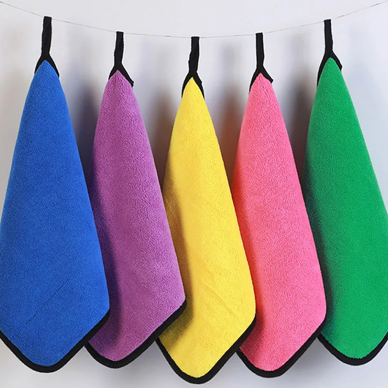 1/5pcs Thicken Car Microfiber  - Microfiber Towel Detailing บทวิจารณ์และราคา
