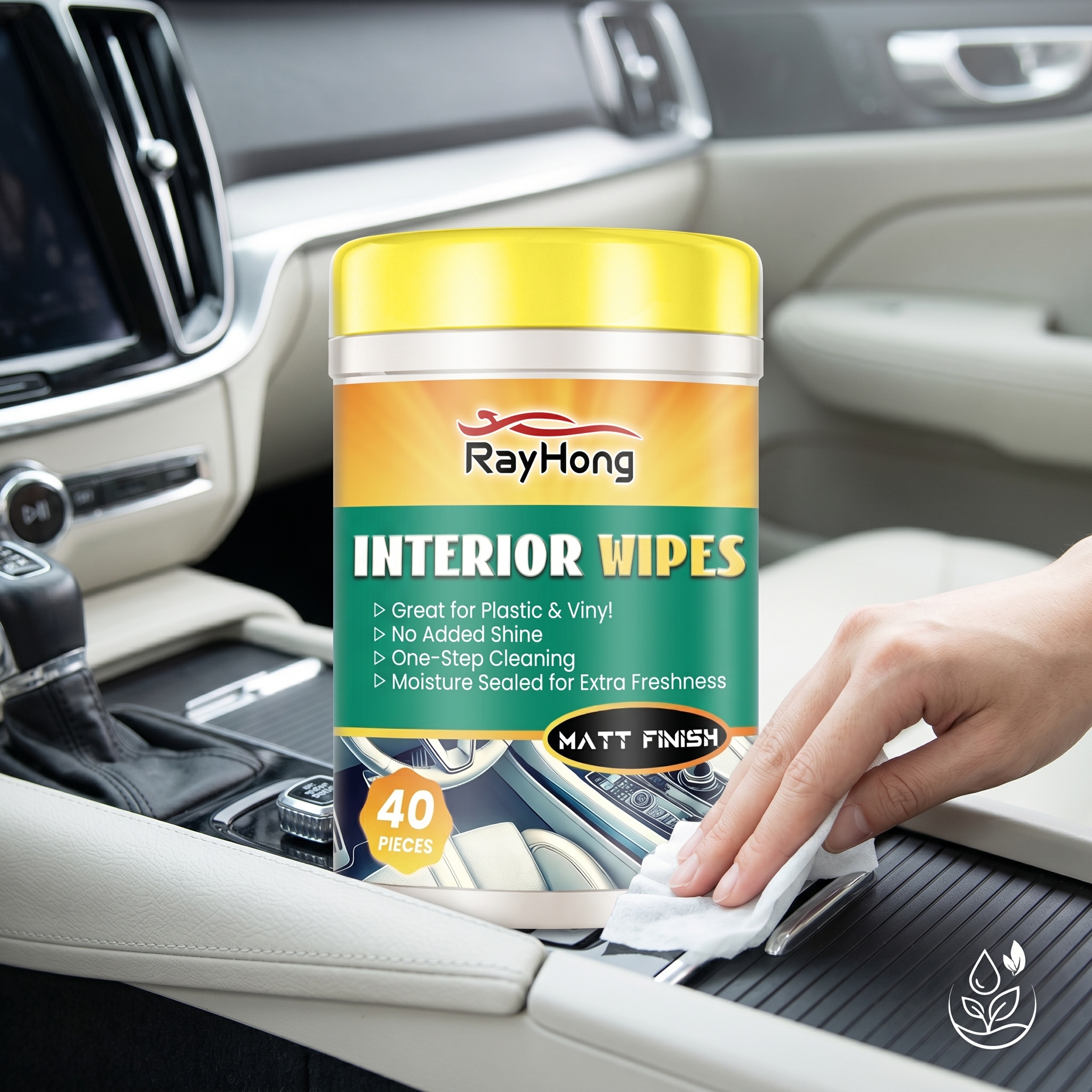 RAYHONG Car Interior Shine Wip - Leather Cleaner Interior บทวิจารณ์และราคา