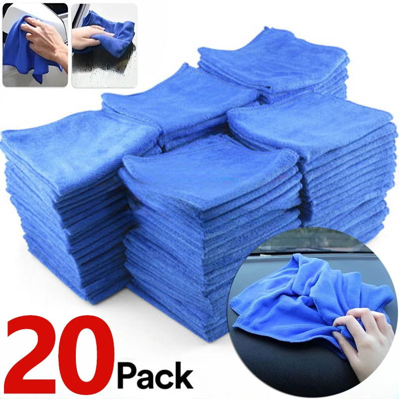 10/20Pcs Microfiber Towels Car - Microfiber Towel Detailing บทวิจารณ์และราคา