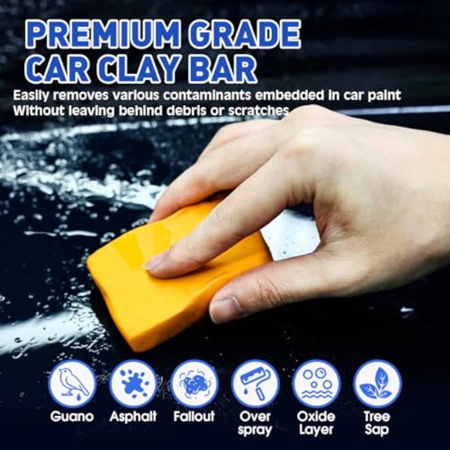 Clay Bars Kit, 6 Clay Bars and - Clay Bar Lubricant บทวิจารณ์และราคา