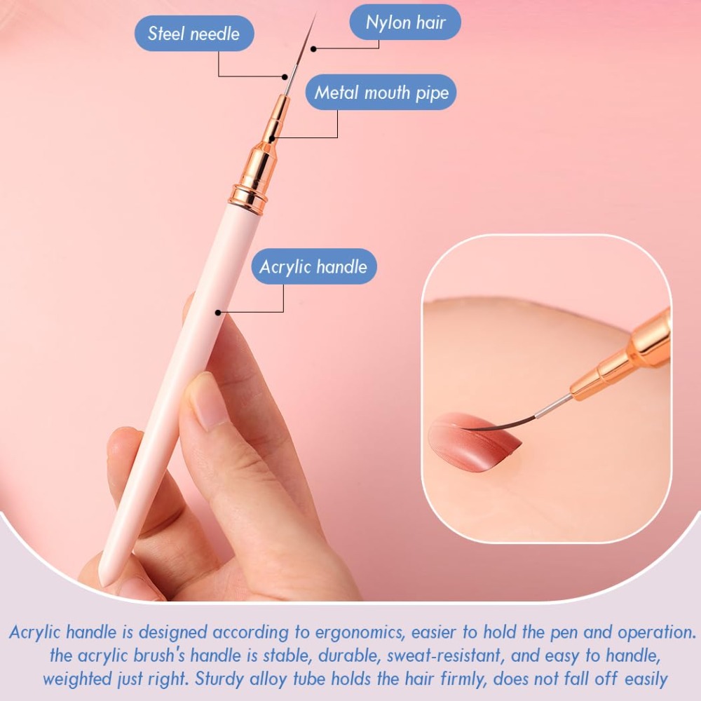 Professional Nail Art Liner Br - Detailing Brush Set บทวิจารณ์และราคา