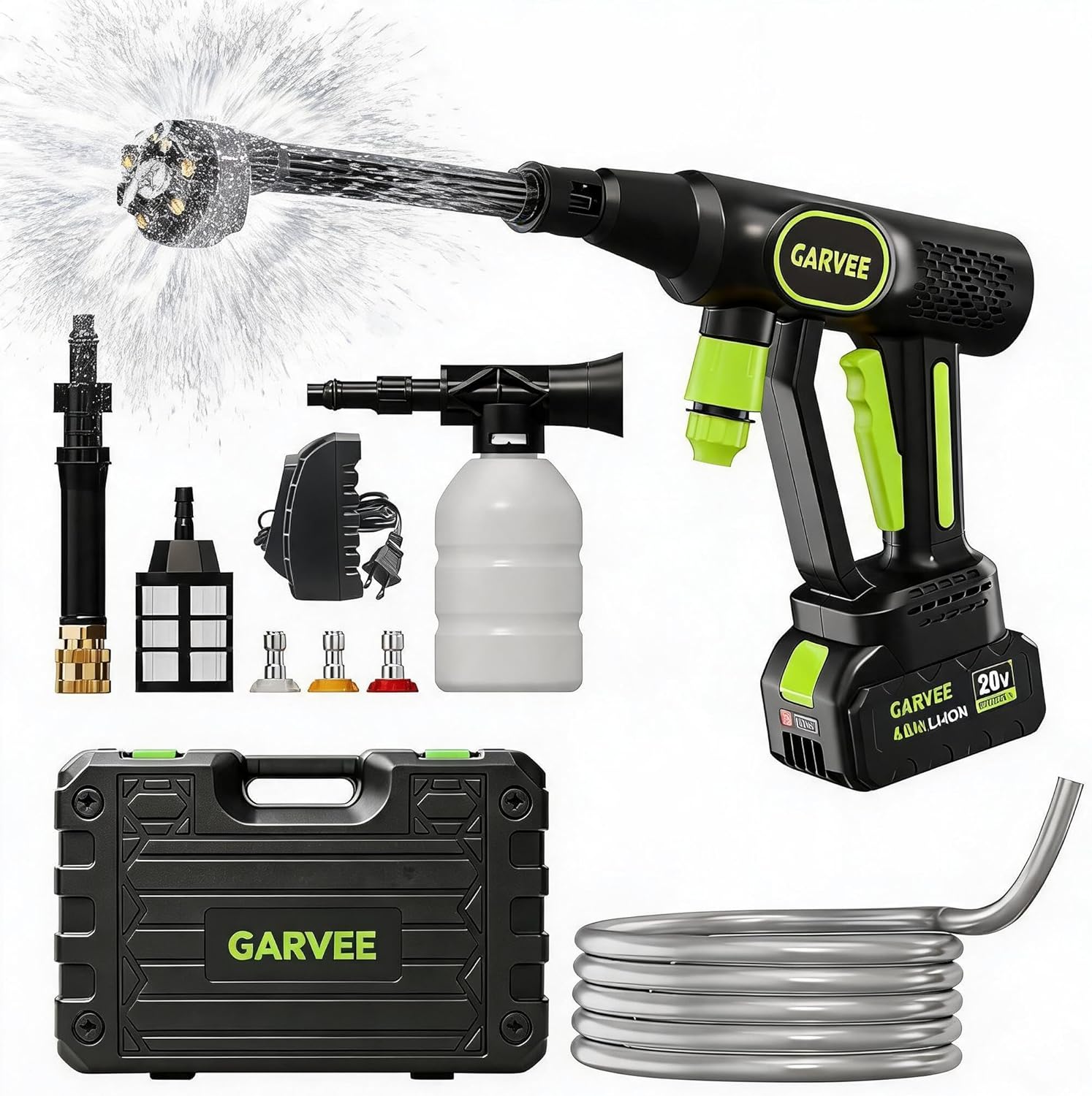 Cordless Pressure Washer, 320  - Foam Cannon Car Wash บทวิจารณ์และราคา