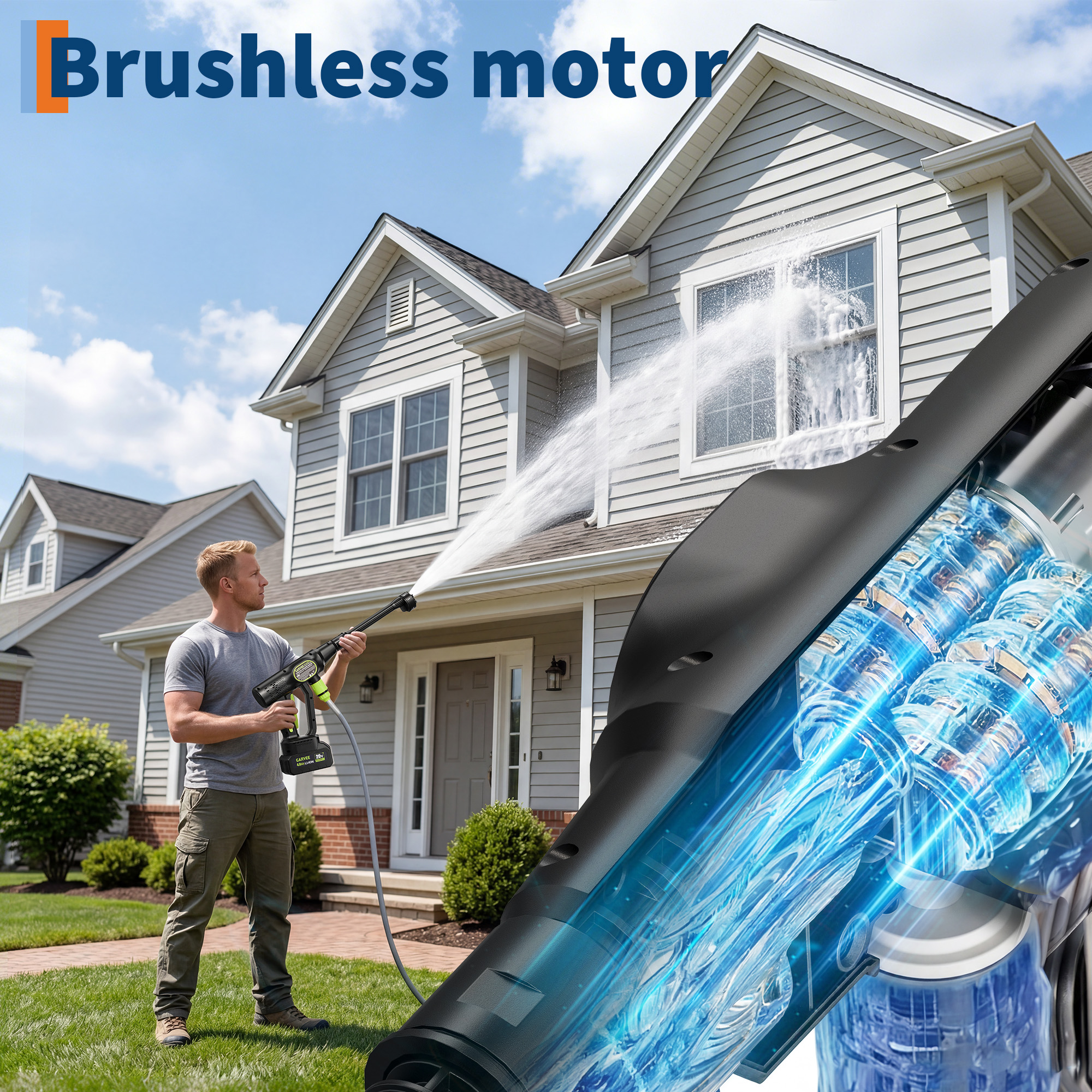 Cordless Pressure Washer, 320  - Foam Cannon Car Wash บทวิจารณ์และราคา