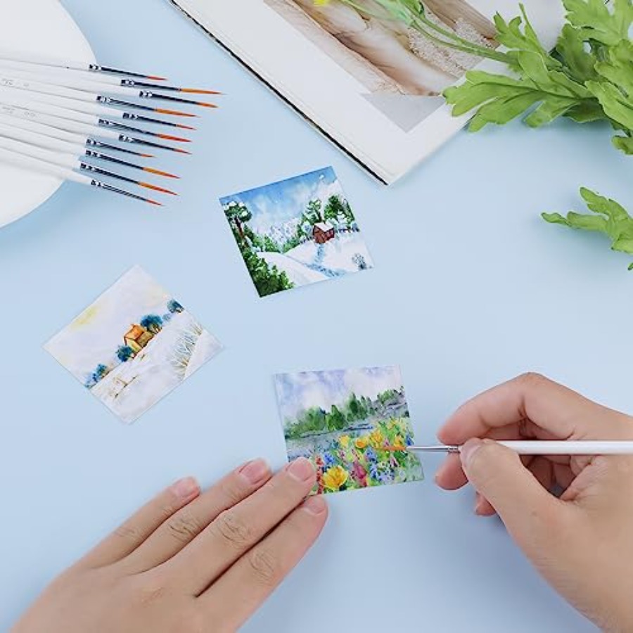 12Pcs Fine Paint Brushes, Deta - Detailing Brush Set บทวิจารณ์และราคา