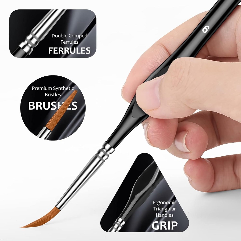 Professional Micro Paint Brush - Detailing Brush Set บทวิจารณ์และราคา