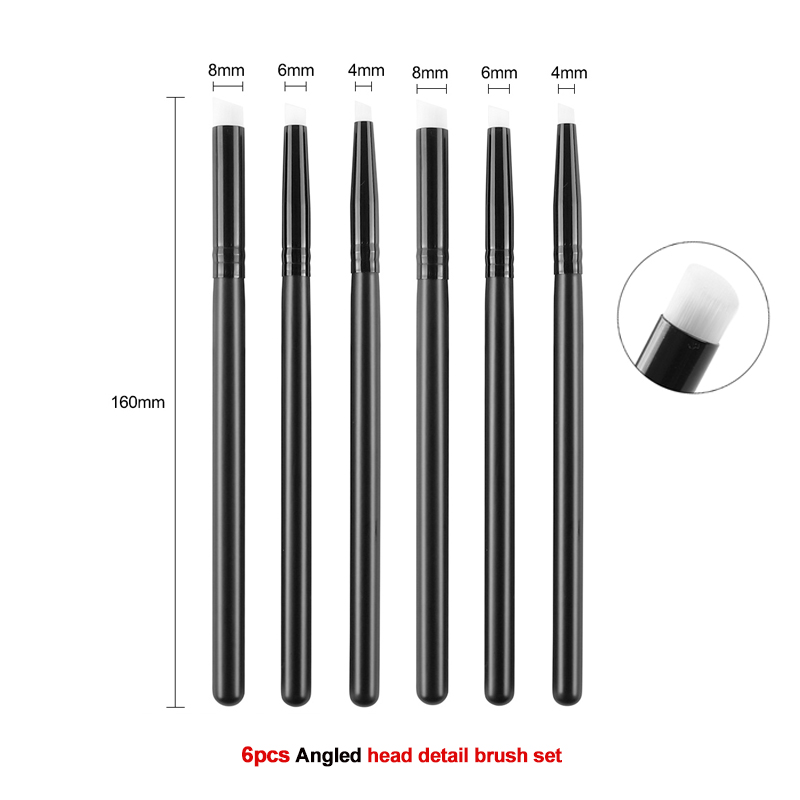 3Pcs/set Flat /angled Detailed - Detailing Brush Set บทวิจารณ์และราคา