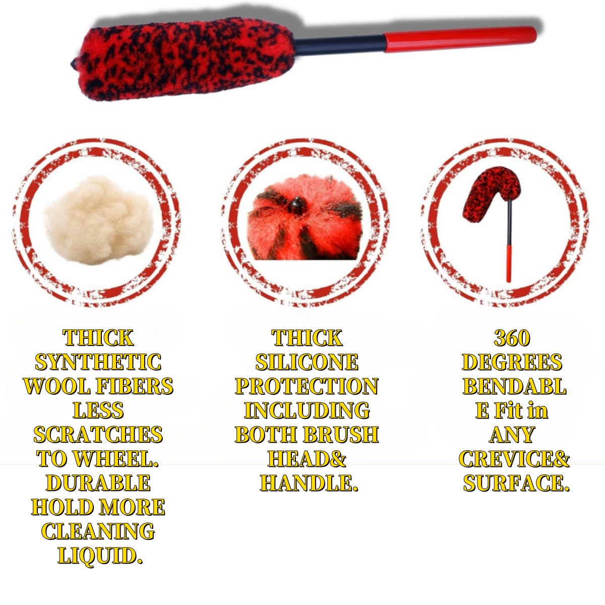 Auto Tire Wheel Detailing Brus - Interior Detailing Kit บทวิจารณ์และราคา