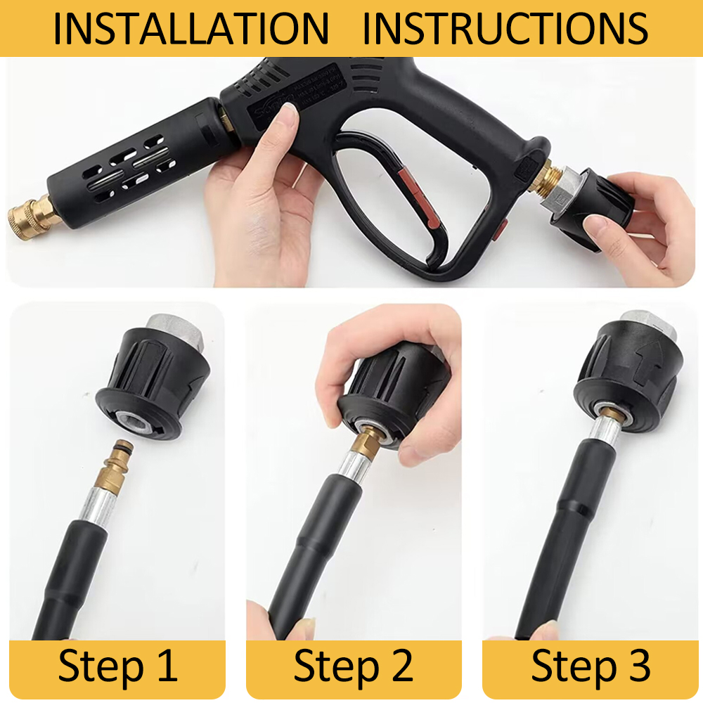 Pressure Washer Hose Connector - Foam Cannon Car Wash บทวิจารณ์และราคา
