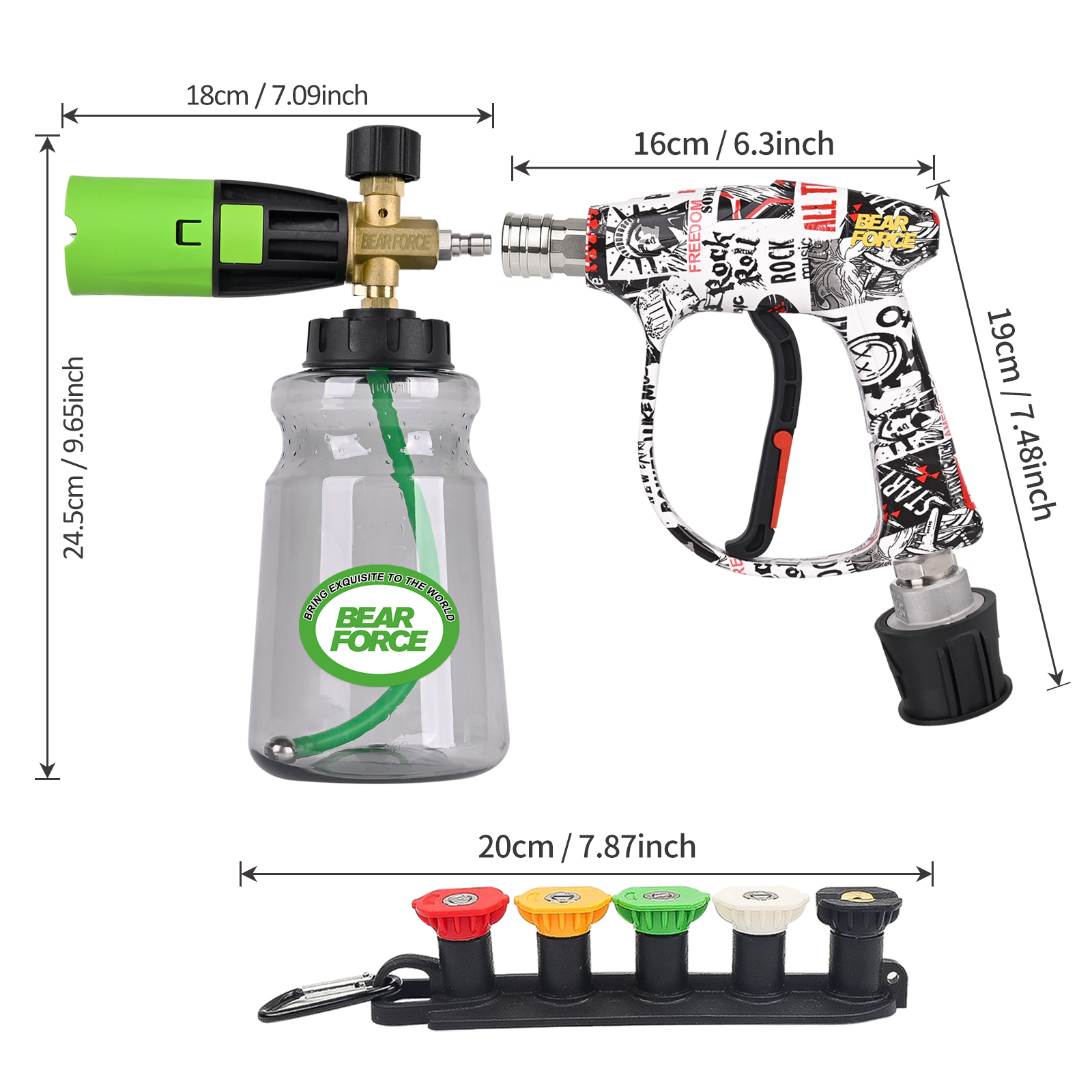 BEAR FORCE Pressure Washer Foa - Pressure Washer Foam Gun บทวิจารณ์และราคา